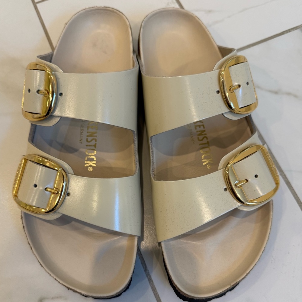 Birkenstock Ivory Sandals - size 40